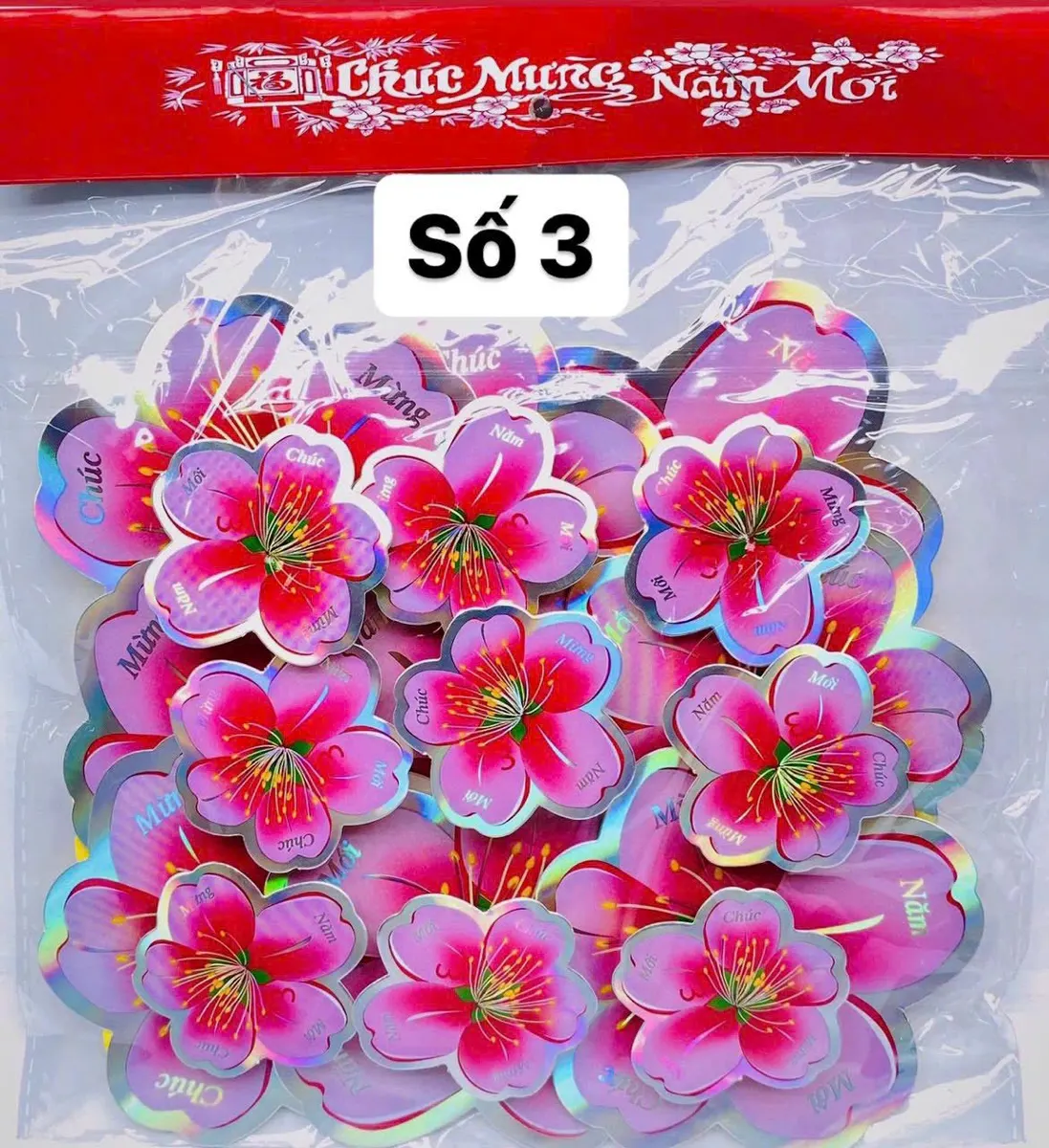 Đào 3D - Size số 3