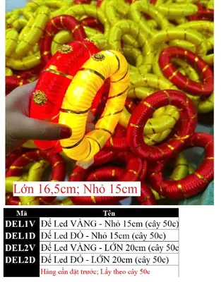 Đế Led ĐỎ - Nhỏ 15cm (cây 50c)