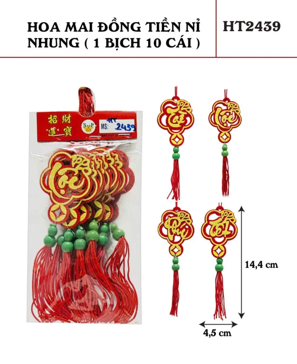 HOA MAI ĐỒNG TIỀN NỈ NHUNG