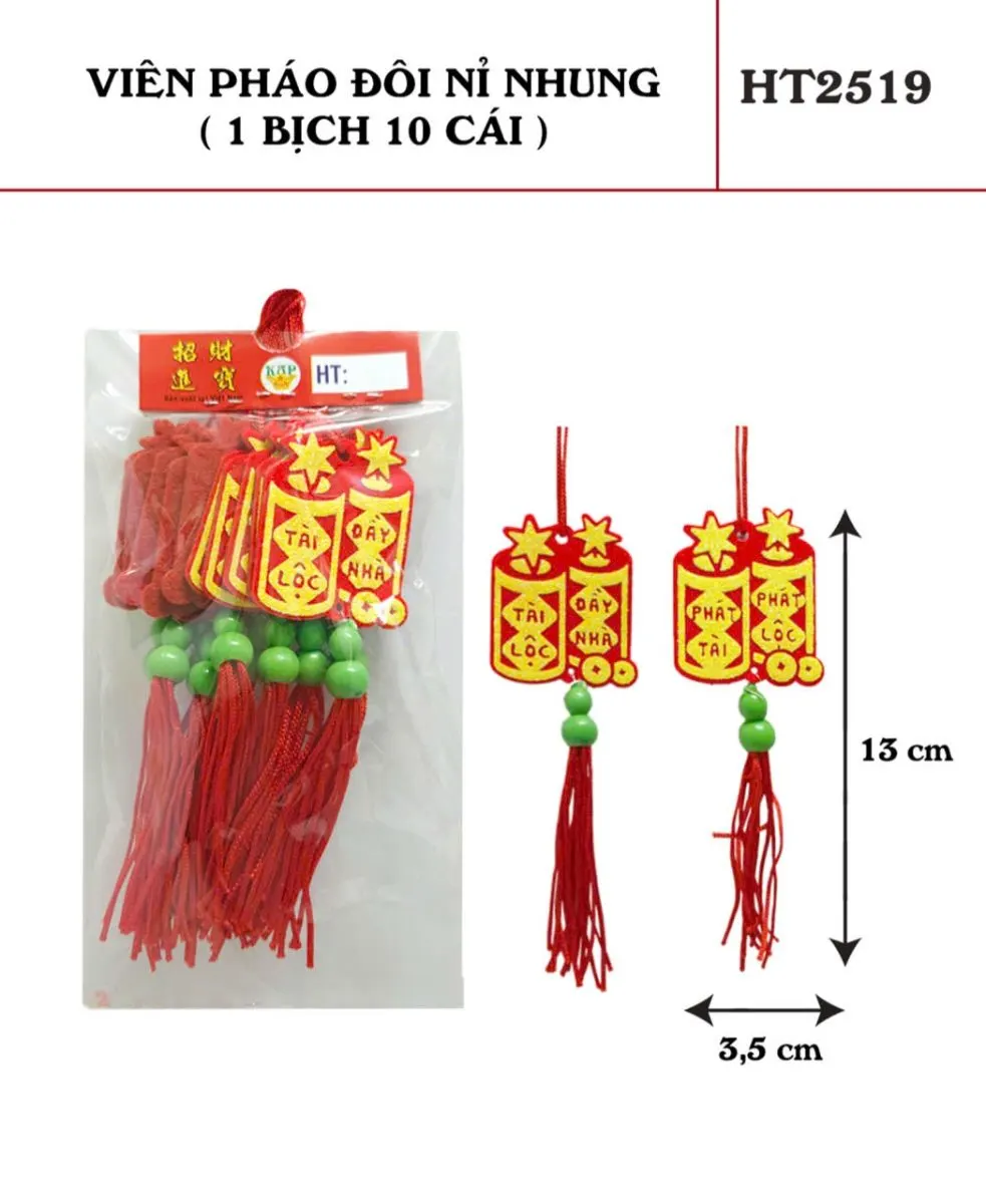 VIÊN PHÁO ĐÔI NỈ NHUNG