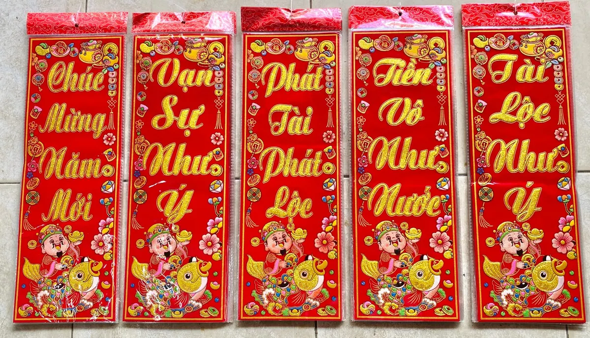 Decal Liễn Dán 16x48cm