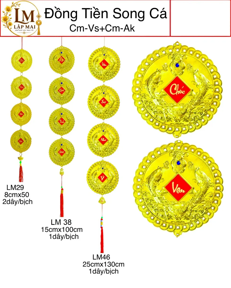 ĐỒNG TIỀN SONG CÁ ( LỚN )