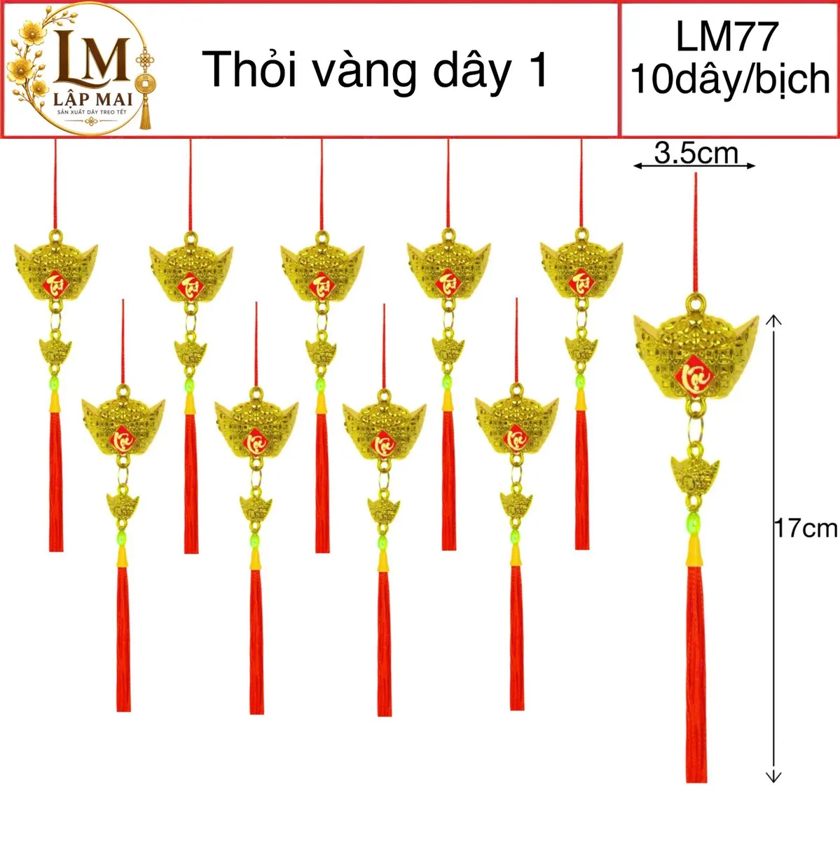 THỎI VÀNG DÂY 1 3.5CM