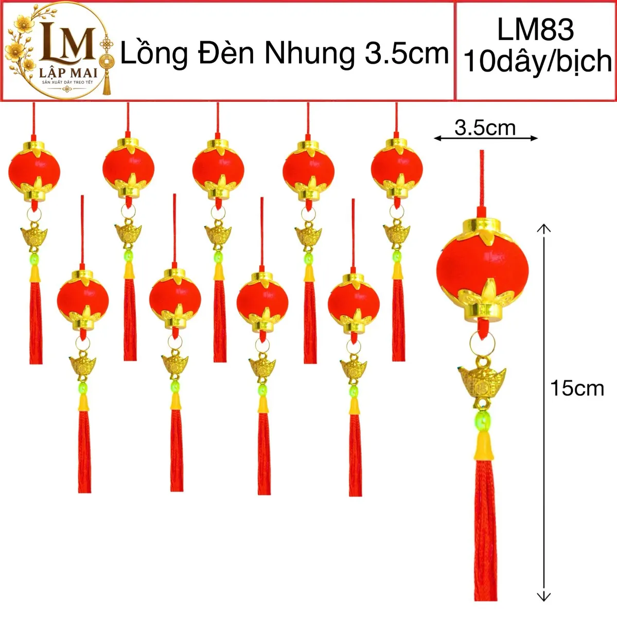 LÒNG ĐÈN NHUNG 35MM