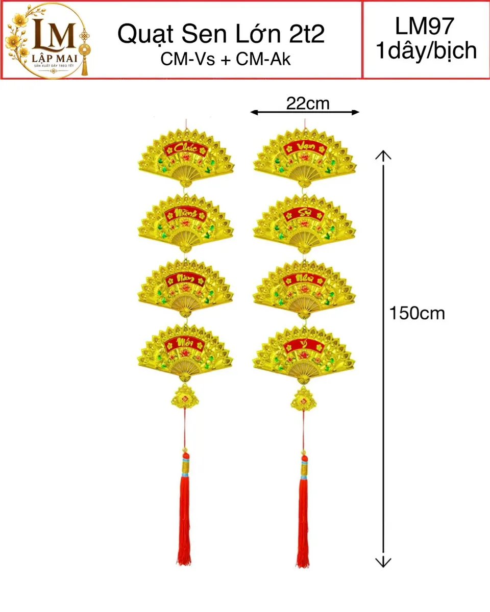 QUẠT SEN LỚN 2T2