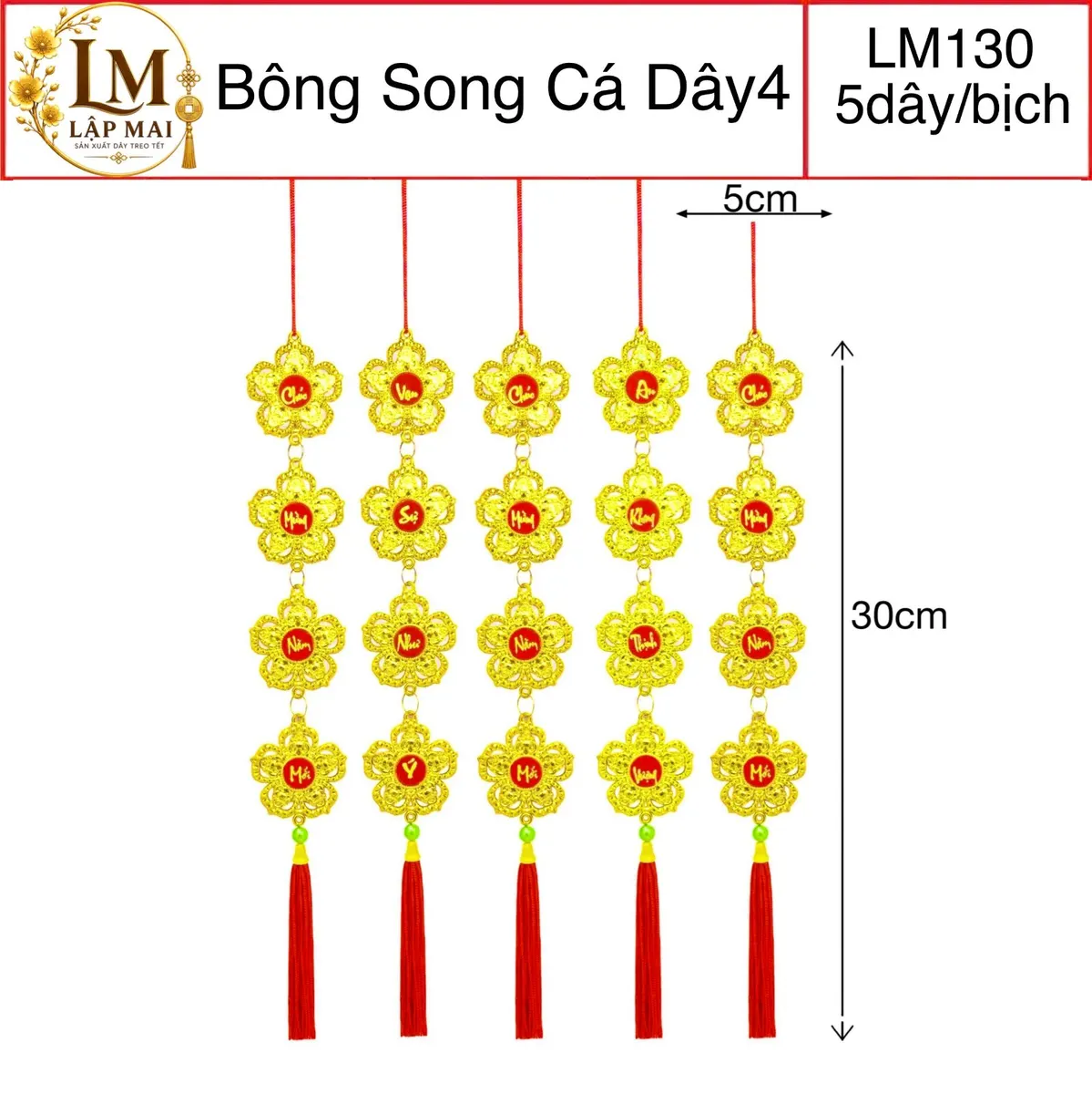 BÔNG SONG CÁ DÂY 4