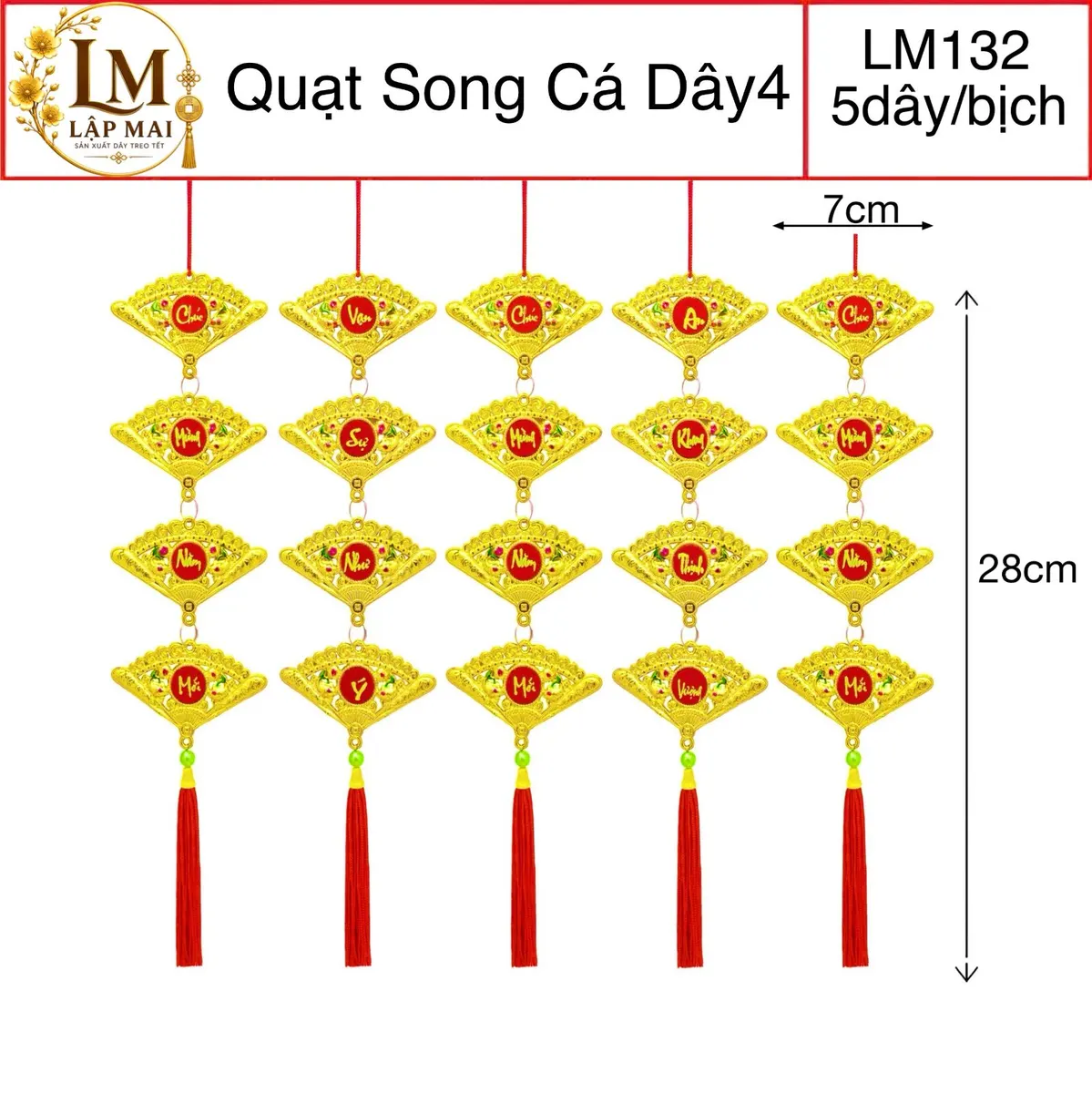 QUẠT SONG CÁ DÂY 4