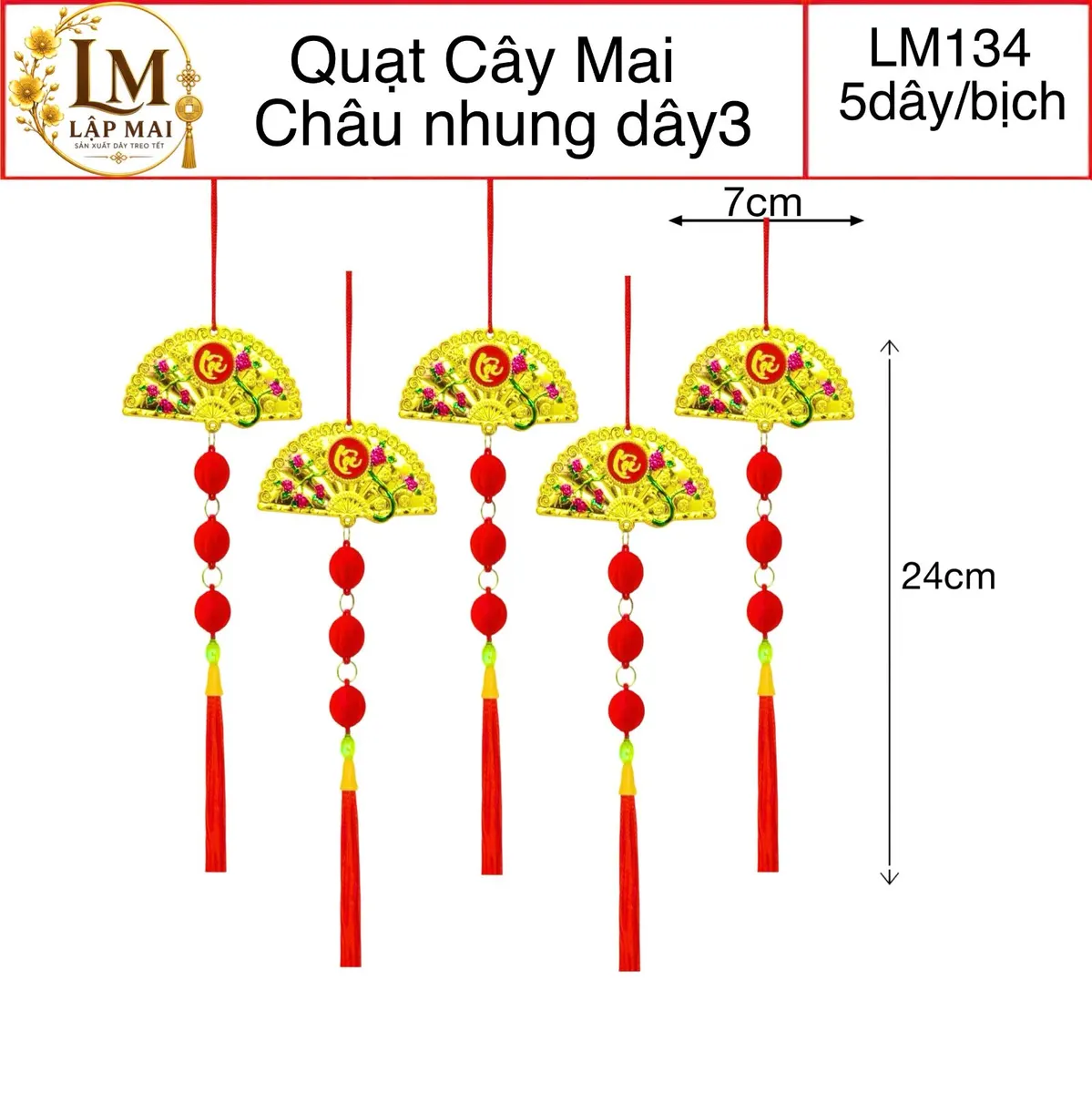QUẠT CÂY MAI . CHÂU NHUNG DÂY 3