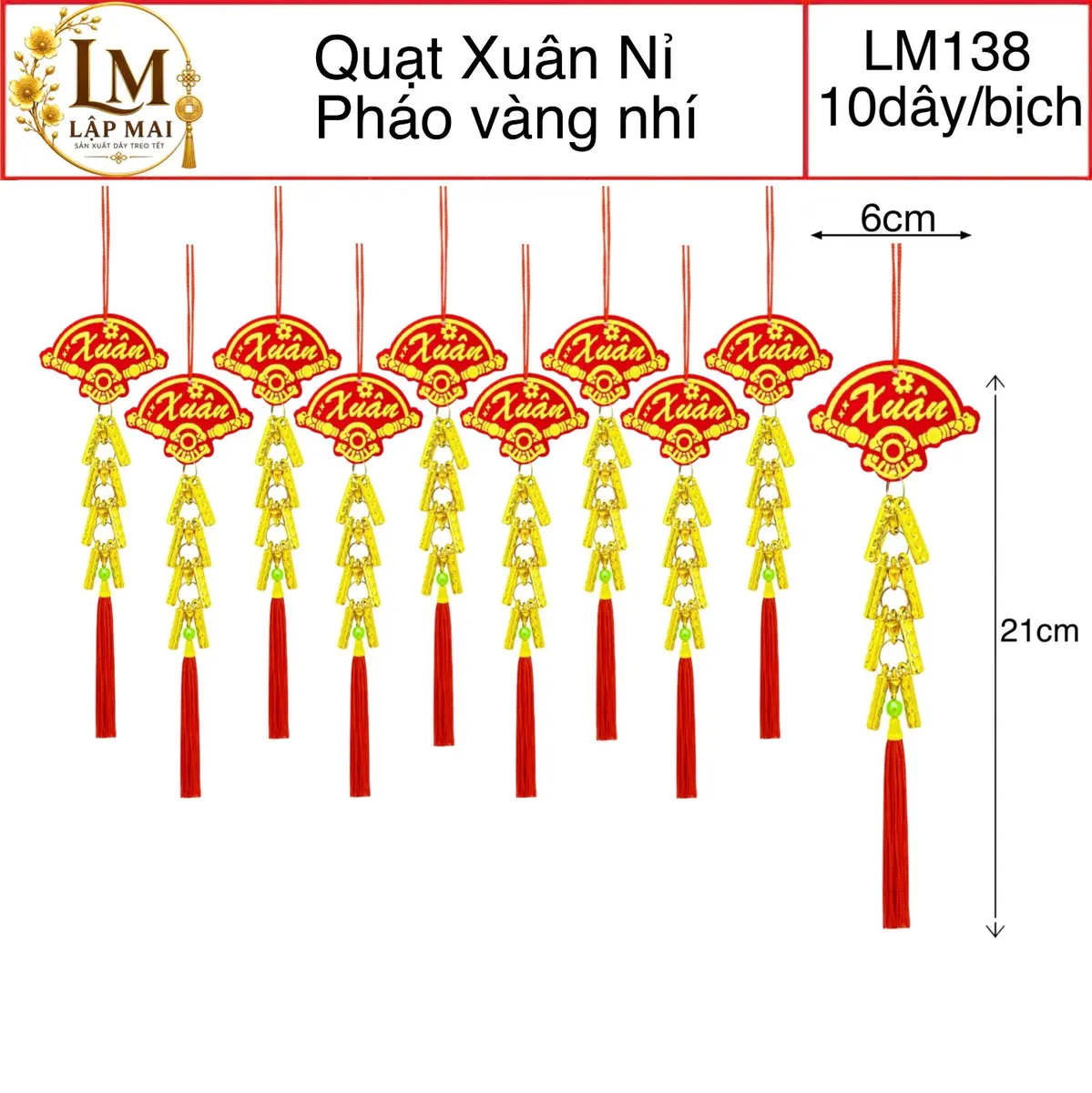 QUẠT XUÂN NỈ . PHÁO VÀNG NHÍ