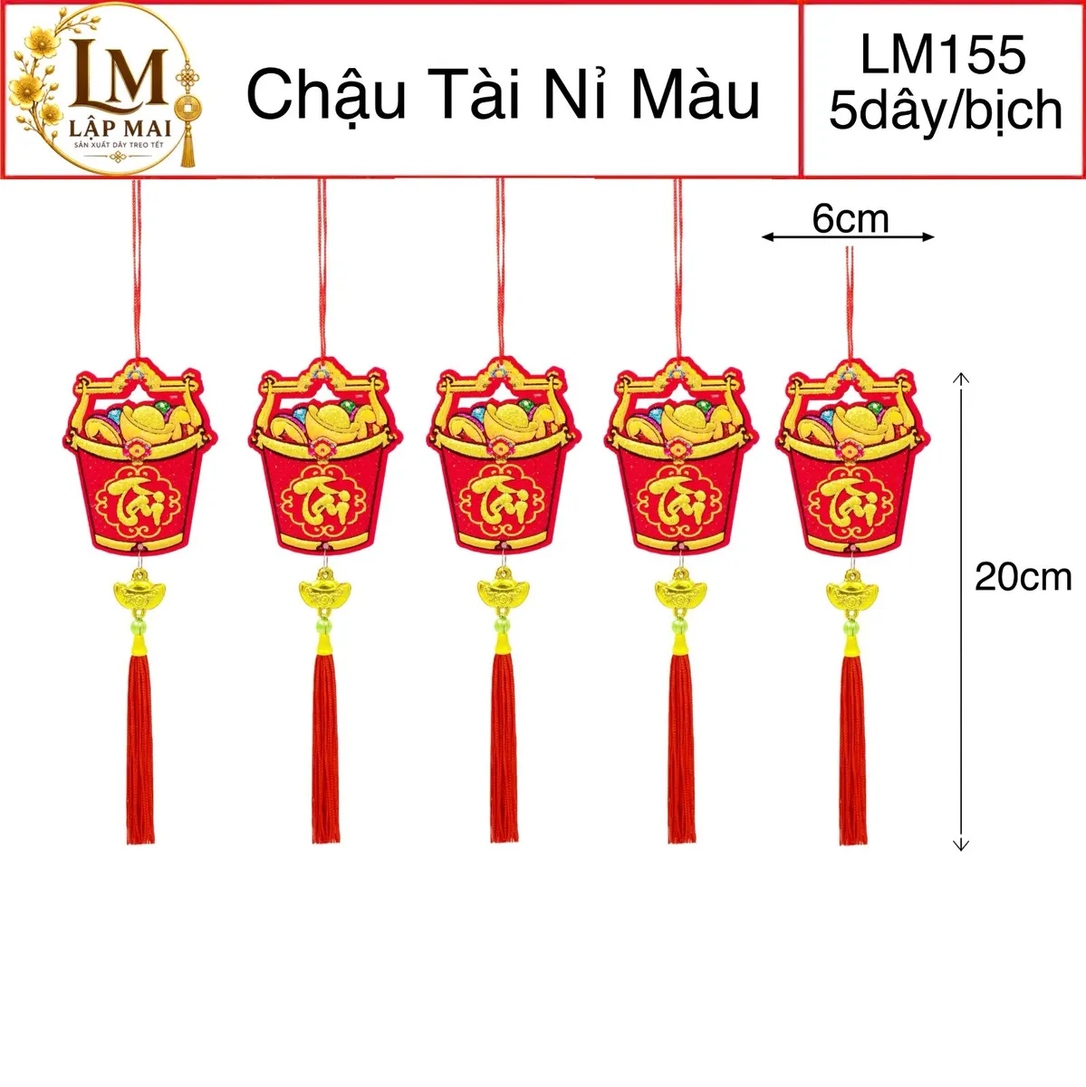 CHẬU TÀI NỈ MÀU