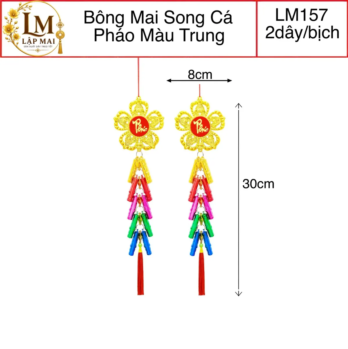BÔNG MAI SONG CÁ . PHÁO MÀU TRUNG