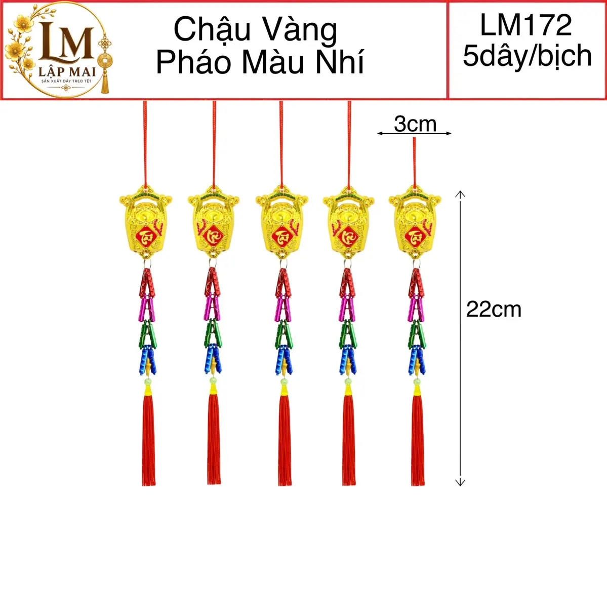 CHẬU VÀNG . PHÁO MÀU NHÍ