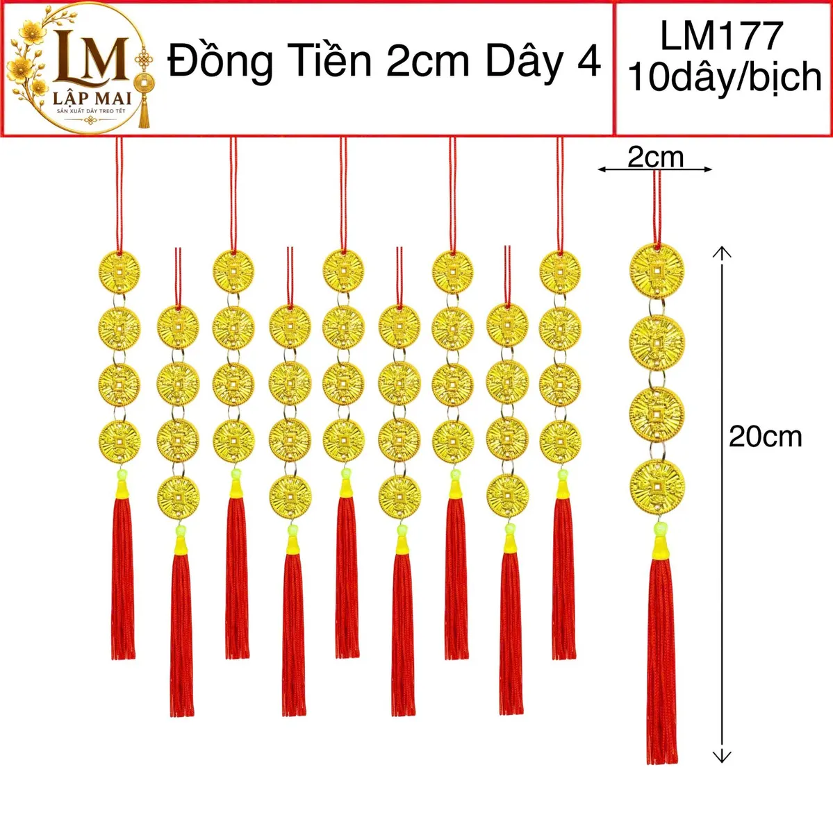 ĐỒNG TIỀN 2CM DÂY 4