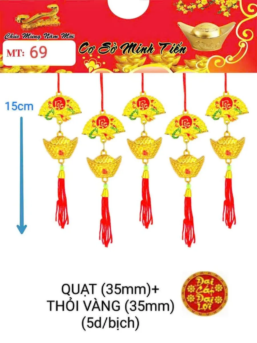 QUẠT(35mm) + THỎI VÀNG (35mm)