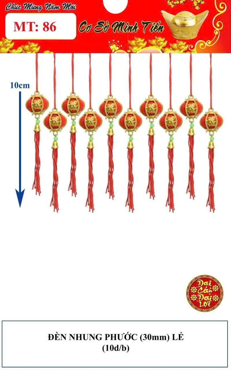 ĐÈN NHUNG PHƯỚC (30mm) LẺ