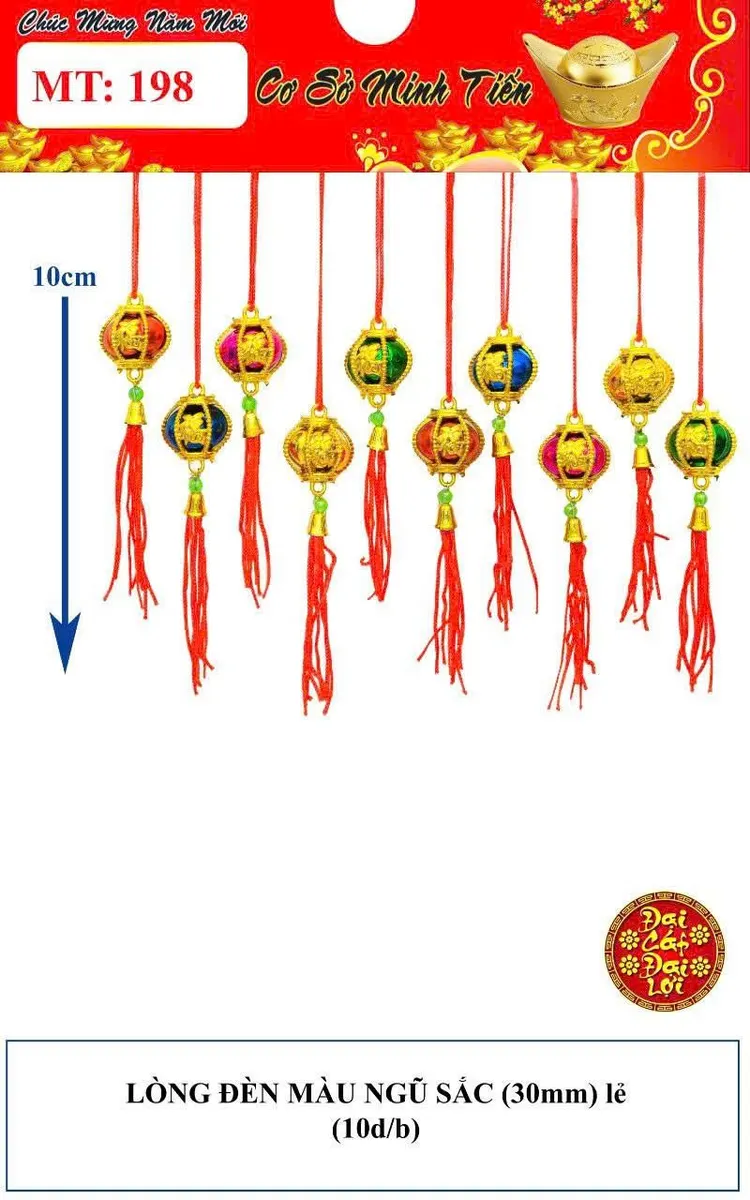 LÒNG ĐÈN NGŨ SẮC (30mm) LẺ