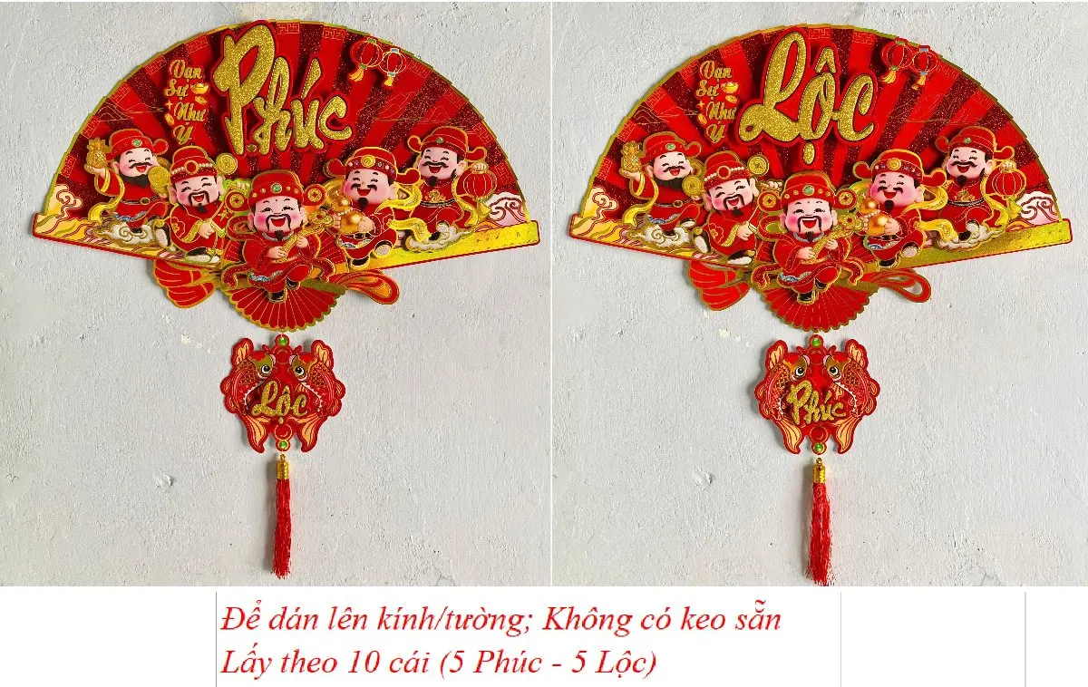 Quạt Phúc-Lộc 1067-1 (68x78cm)