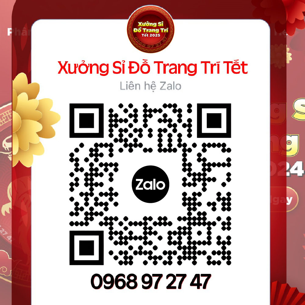 QRCode Đồ Trang Trí Tết Cổ Truyền Các Kiểu Decor Tết 2025